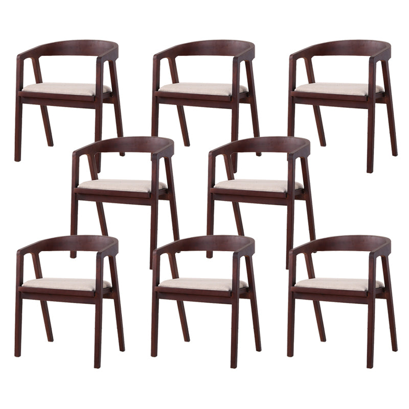 Traditional Wood Kitchen Dining Chairs Upholstered Arm Chairs