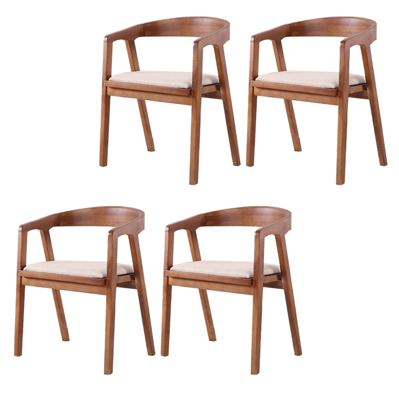 Traditional Wood Kitchen Dining Chairs Upholstered Arm Chairs