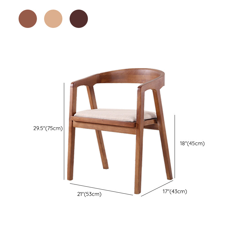 Traditional Wood Kitchen Dining Chairs Upholstered Arm Chairs