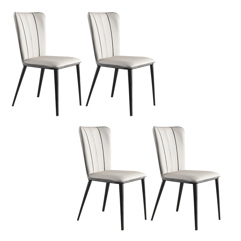 Contemporary Side Chair Solid Back Dining Room Chair for Dining Room