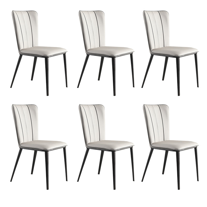 Contemporary Side Chair Solid Back Dining Room Chair for Dining Room