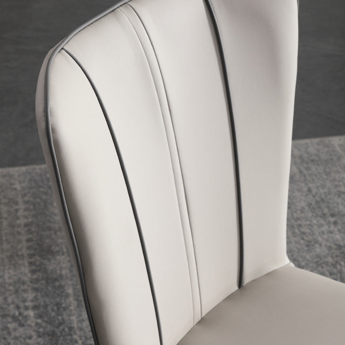 Contemporary Side Chair Solid Back Dining Room Chair for Dining Room