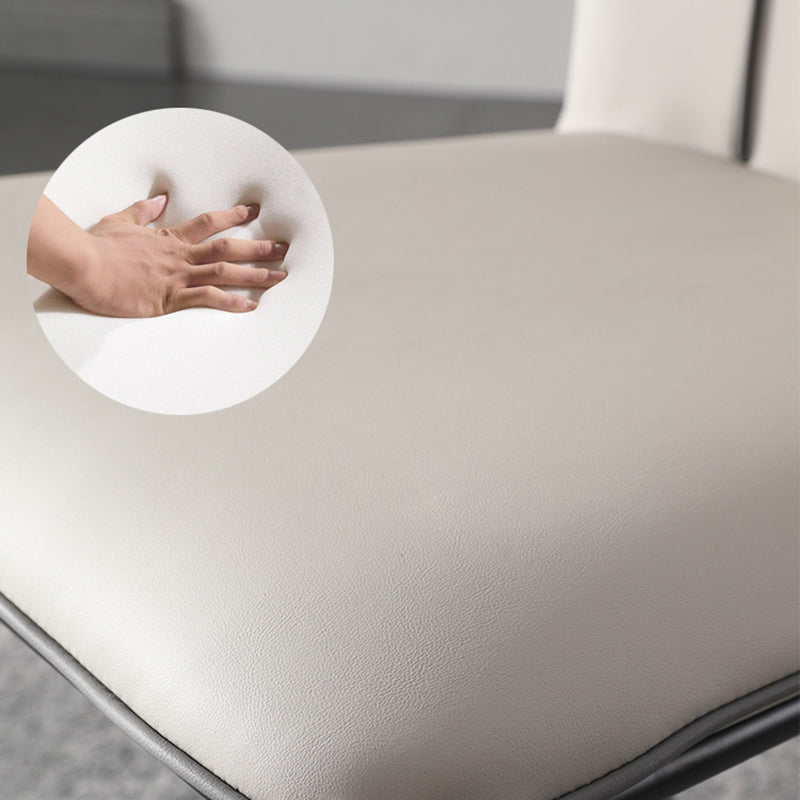 Contemporary Side Chair Solid Back Dining Room Chair for Dining Room