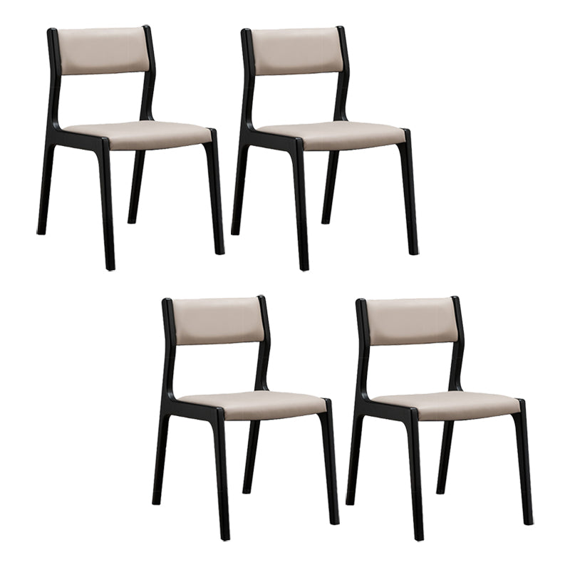 Contemporary Chair Wood Open Back Dining Room Chair for Dining Room