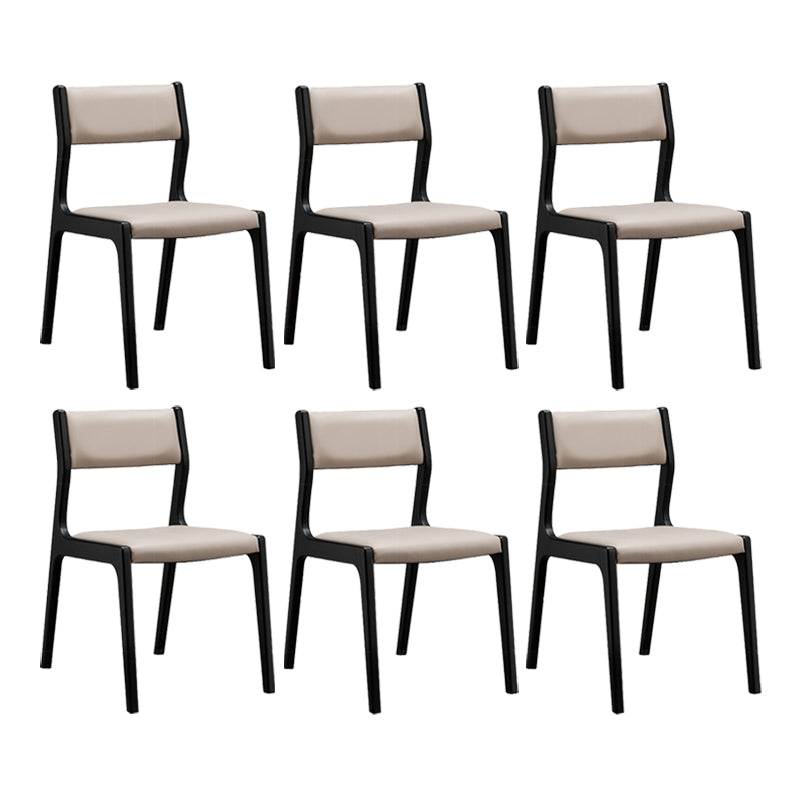 Contemporary Chair Wood Open Back Dining Room Chair for Dining Room