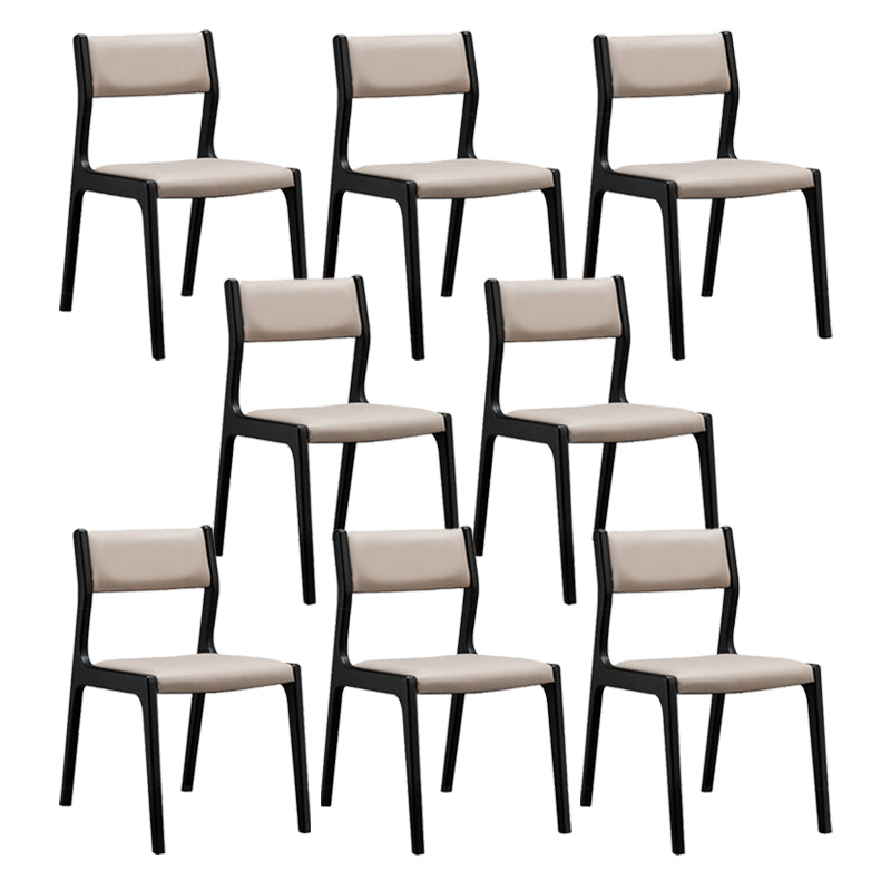 Contemporary Chair Wood Open Back Dining Room Chair for Dining Room
