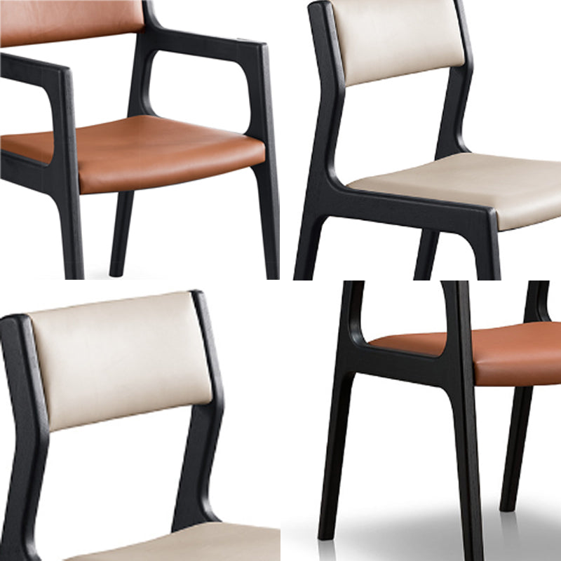 Contemporary Chair Wood Open Back Dining Room Chair for Dining Room