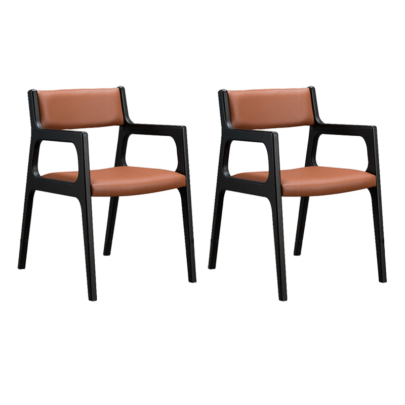 Contemporary Chair Wood Open Back Dining Room Chair for Dining Room