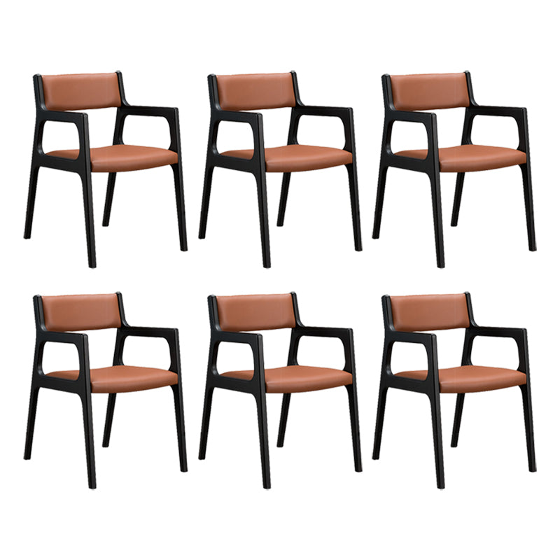Contemporary Chair Wood Open Back Dining Room Chair for Dining Room