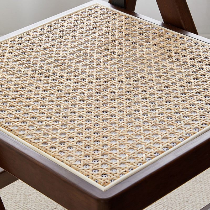 Industrial Side Chair Open Back Wood Folding Dining Chair for Home