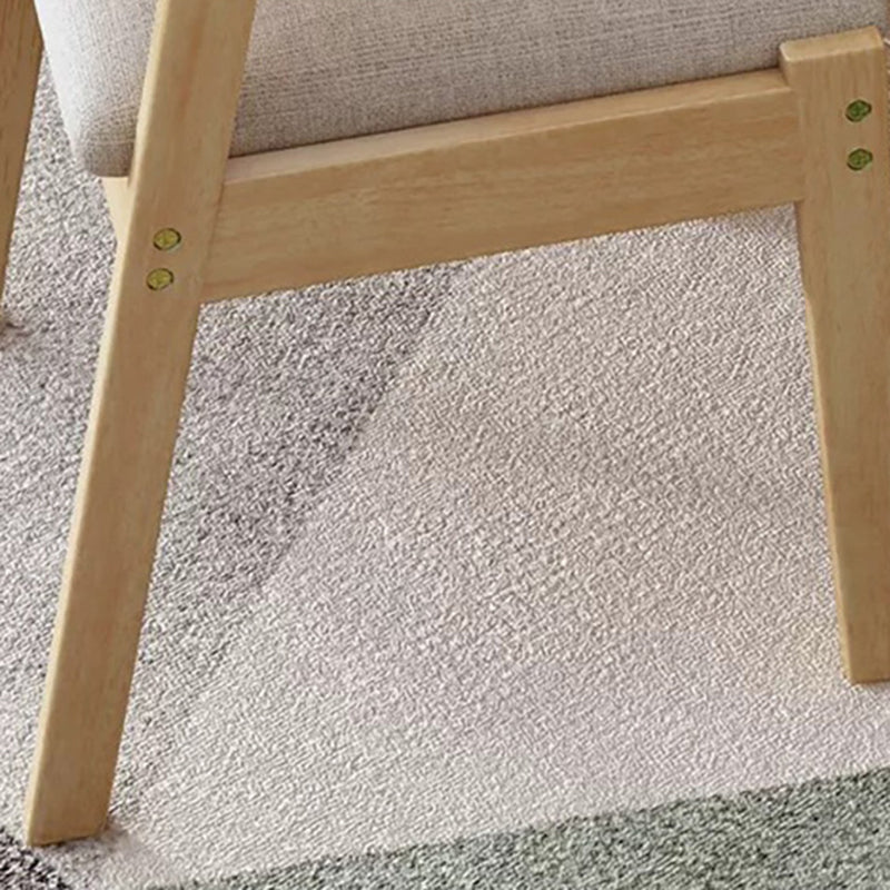 Contemporary Arm Chair Open Back Wood Dining Room Chair for Dining Room