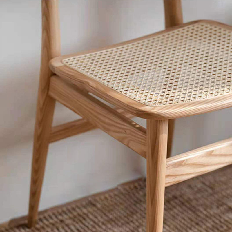 Industrial Side Chair Open Back Wood Dining Room Chair for Dining Room