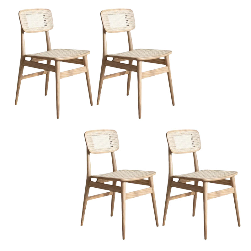 Industrial Side Chair Open Back Wood Dining Room Chair for Dining Room