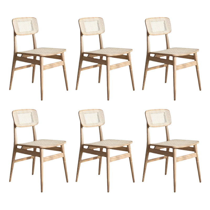 Industrial Side Chair Open Back Wood Dining Room Chair for Dining Room