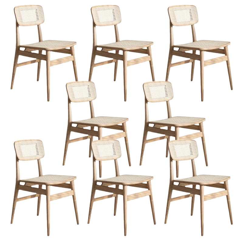 Industrial Side Chair Open Back Wood Dining Room Chair for Dining Room