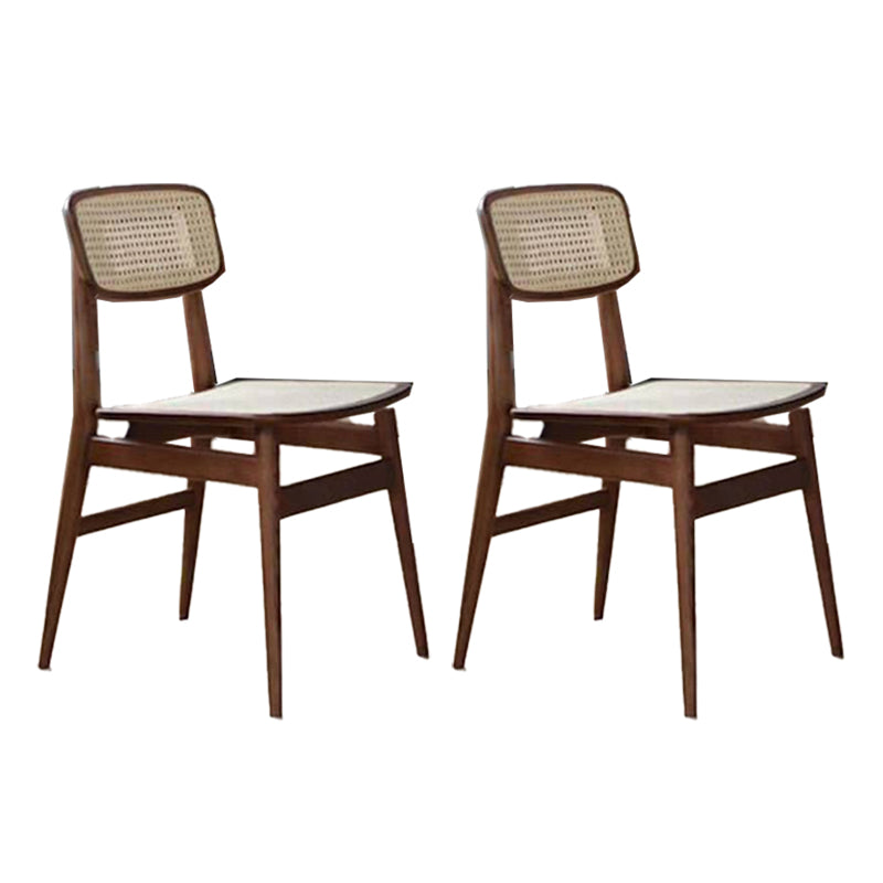 Industrial Side Chair Open Back Wood Dining Room Chair for Dining Room