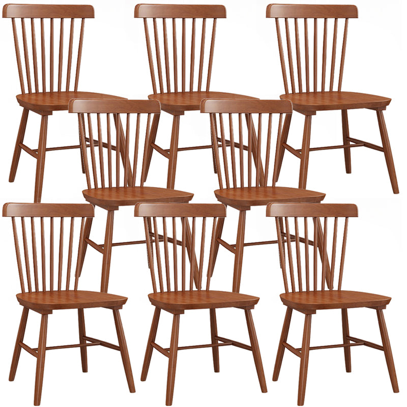 Traditional Side Chair Wood Slat Back Dining Room Chair for Home
