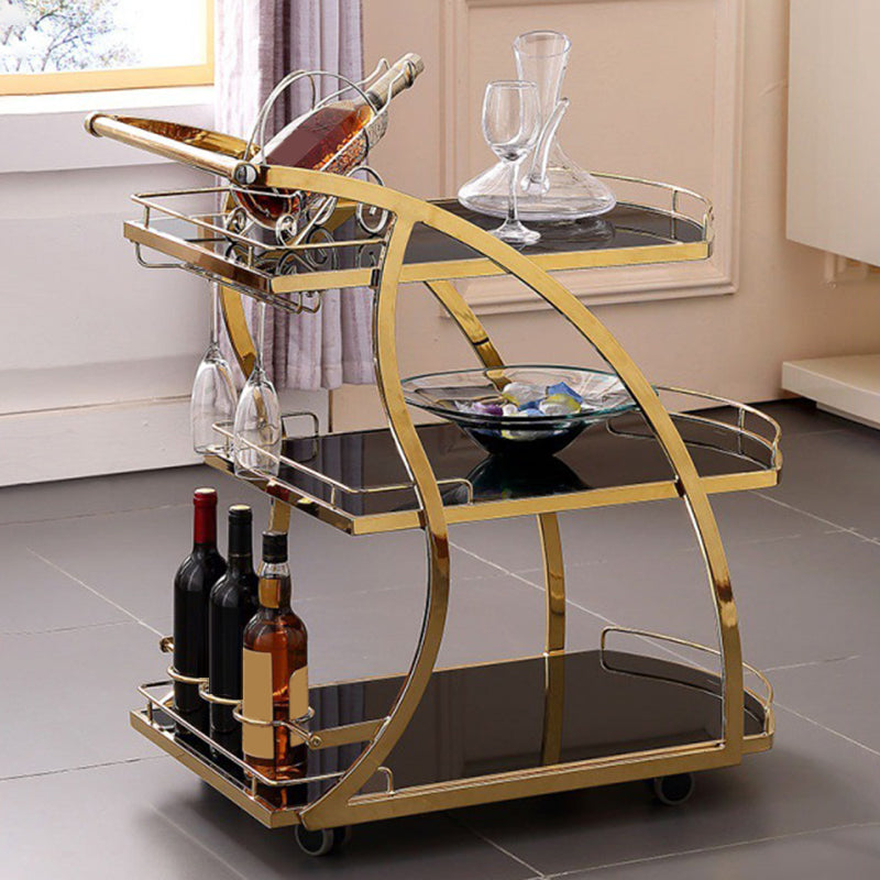 32.68" High Contemporary Prep Table Rolling Metal Prep Table for Kitchen