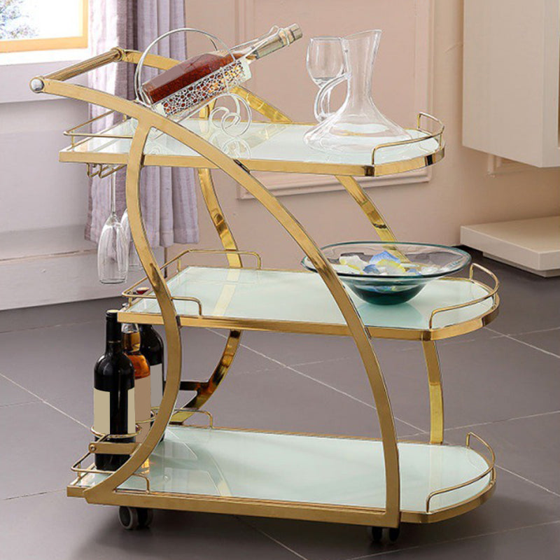 32.68" High Contemporary Prep Table Rolling Metal Prep Table for Kitchen