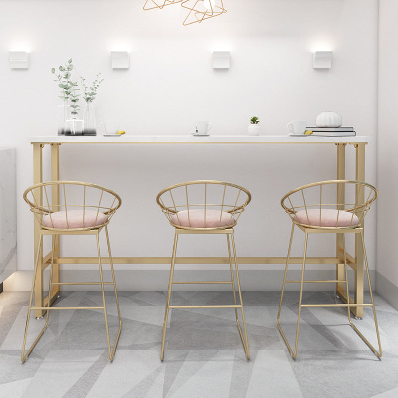 Rectangle Bar Table Contemporary Pub Table for Indoor and Breakroom