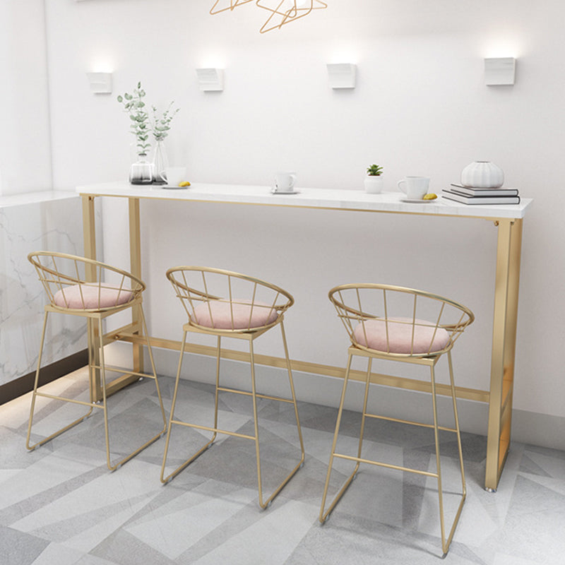 Rectangle Bar Table Contemporary Pub Table for Indoor and Breakroom