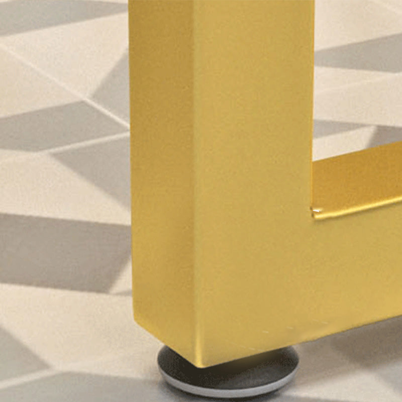 Glam Bar-height Table Rectangular and White Top Table for Living Room