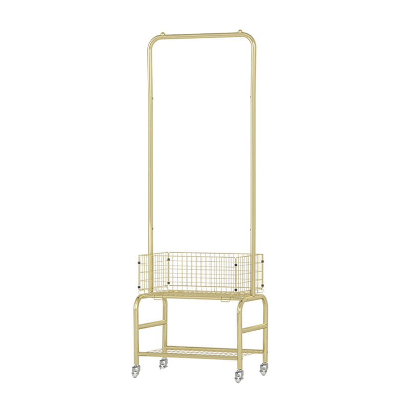 Metal Free Standing Hall Tree Contemporary Hall Stand with Storage