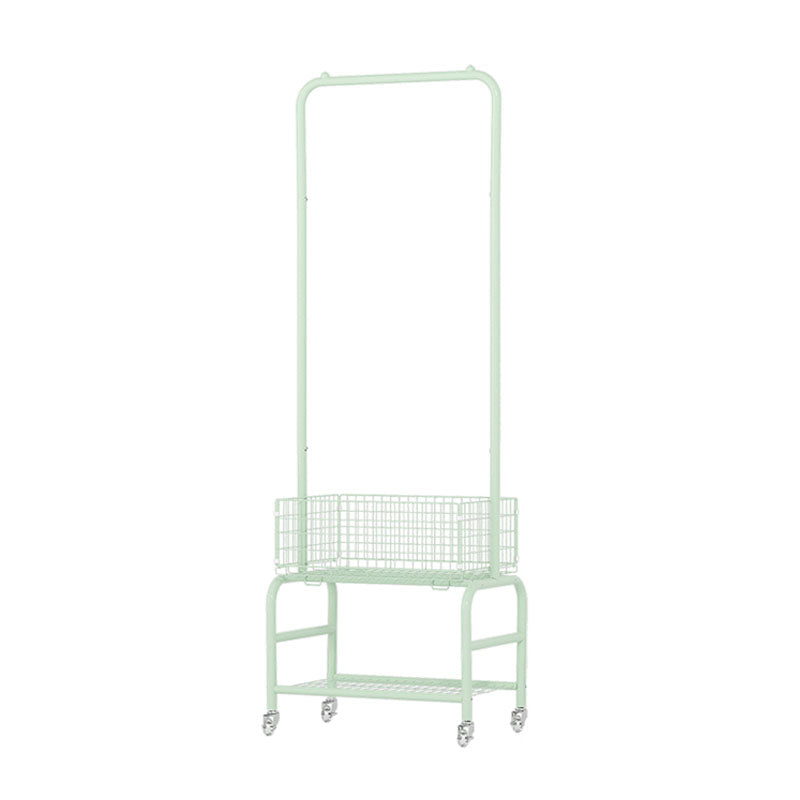 Metal Free Standing Hall Tree Contemporary Hall Stand with Storage