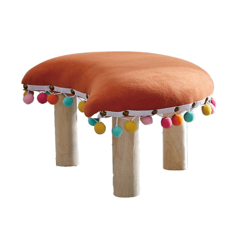 Orange Modern Standard Cotton Tear Resistant Standard for Living Room