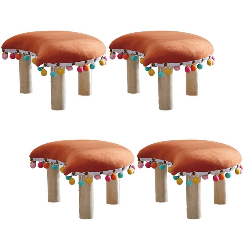 Orange Modern Standard Cotton Tear Resistant Standard for Living Room