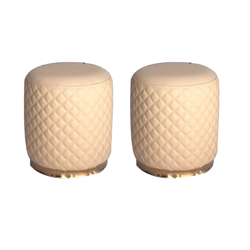 Orange Modern Cube Water Resistant Square Cube for Living Room