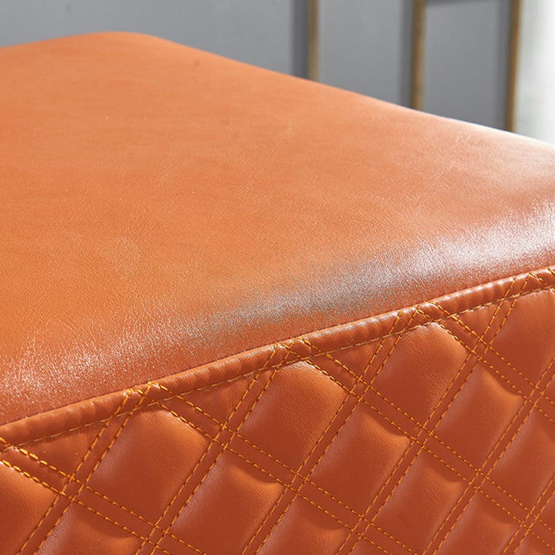 Orange Modern Cube Water Resistant Square Cube for Living Room