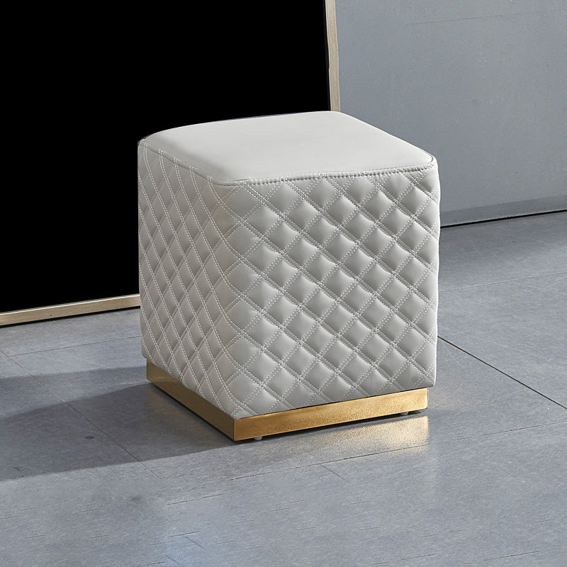 Orange Modern Cube Water Resistant Square Cube for Living Room