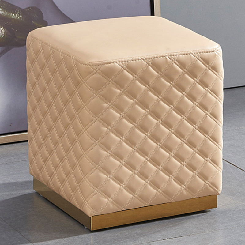 Orange Modern Cube Water Resistant Square Cube for Living Room