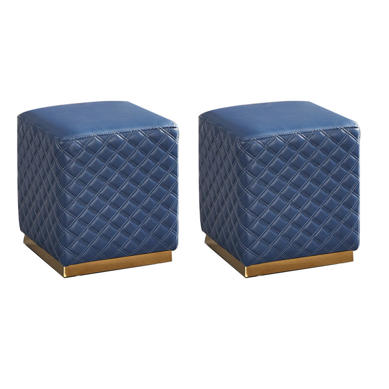 Orange Modern Cube Water Resistant Square Cube for Living Room