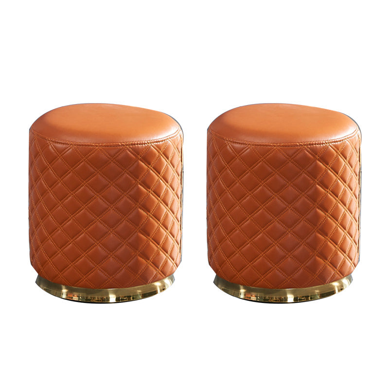 Orange Modern Cube Water Resistant Square Cube for Living Room