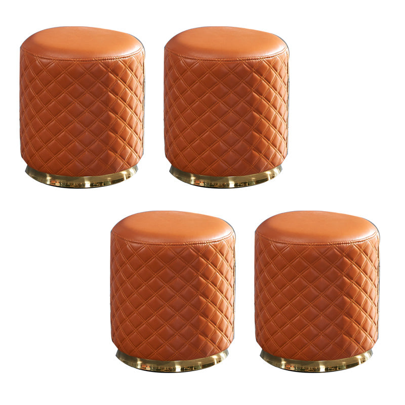 Orange Modern Cube Water Resistant Square Cube for Living Room