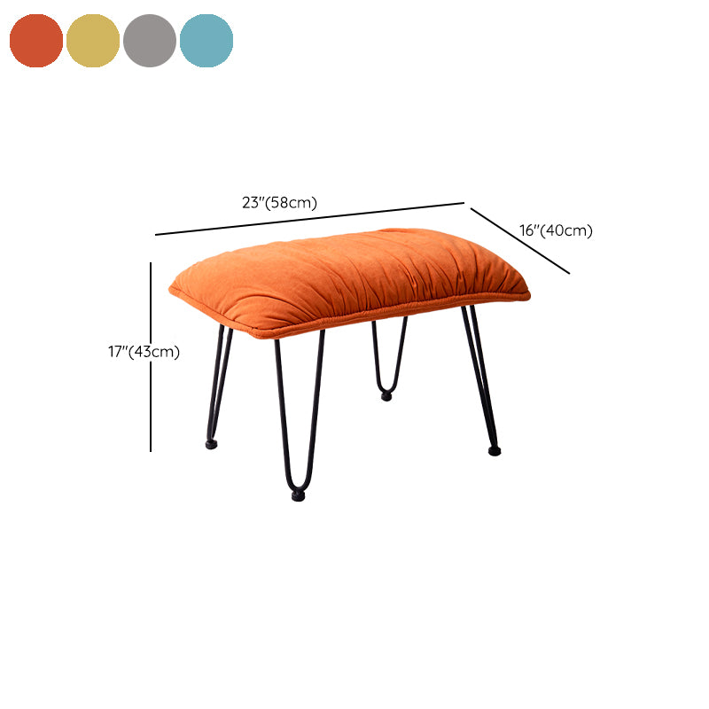 Leisure Rocking Chair Velvet Pure Color Indoor Rocker Chair with Ottoman