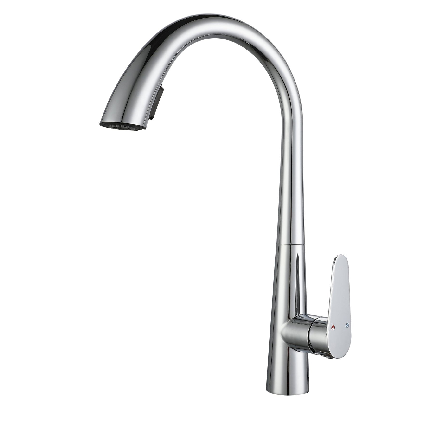 Modern Kitchen Faucet Stainless Steel Single Handle Retractable High Arc Kitchen Faucet