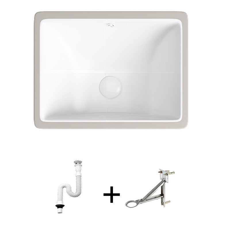 Modern Bathroom Sink Pop-Up Drain Porcelain Solid Color Oval-Shape Vessel Lavatory Sink