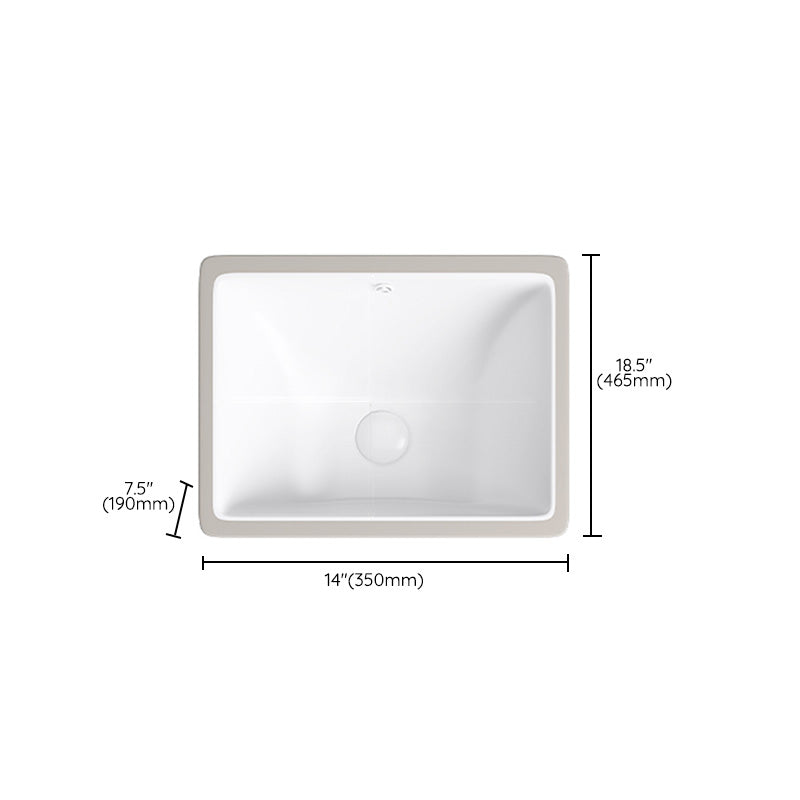 Modern Bathroom Sink Pop-Up Drain Porcelain Solid Color Oval-Shape Vessel Lavatory Sink