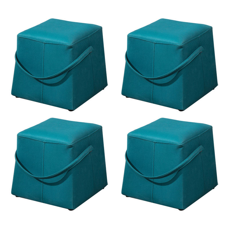 Moden Cotton Pouf Brown Scratch Resistant Pouf for Living Room