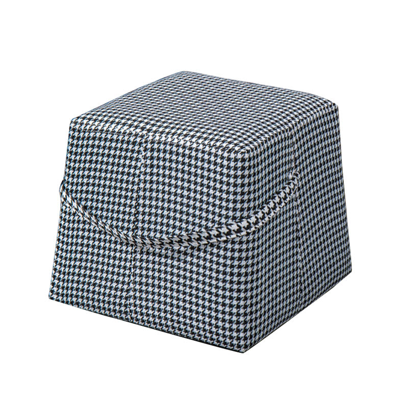 Moden Cotton Pouf Brown Scratch Resistant Pouf for Living Room