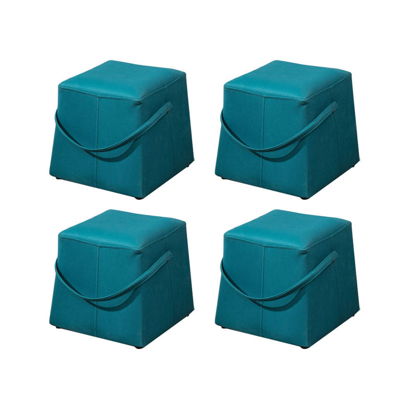 Moden Cotton Pouf Brown Scratch Resistant Pouf for Living Room