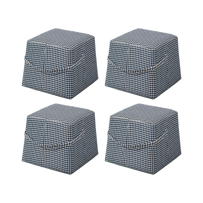 Moden Cotton Pouf Brown Scratch Resistant Pouf for Living Room