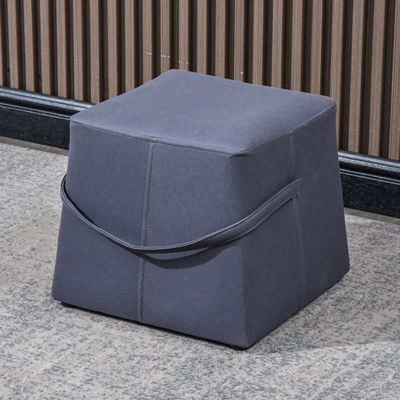 Moden Cotton Pouf Brown Scratch Resistant Pouf for Living Room