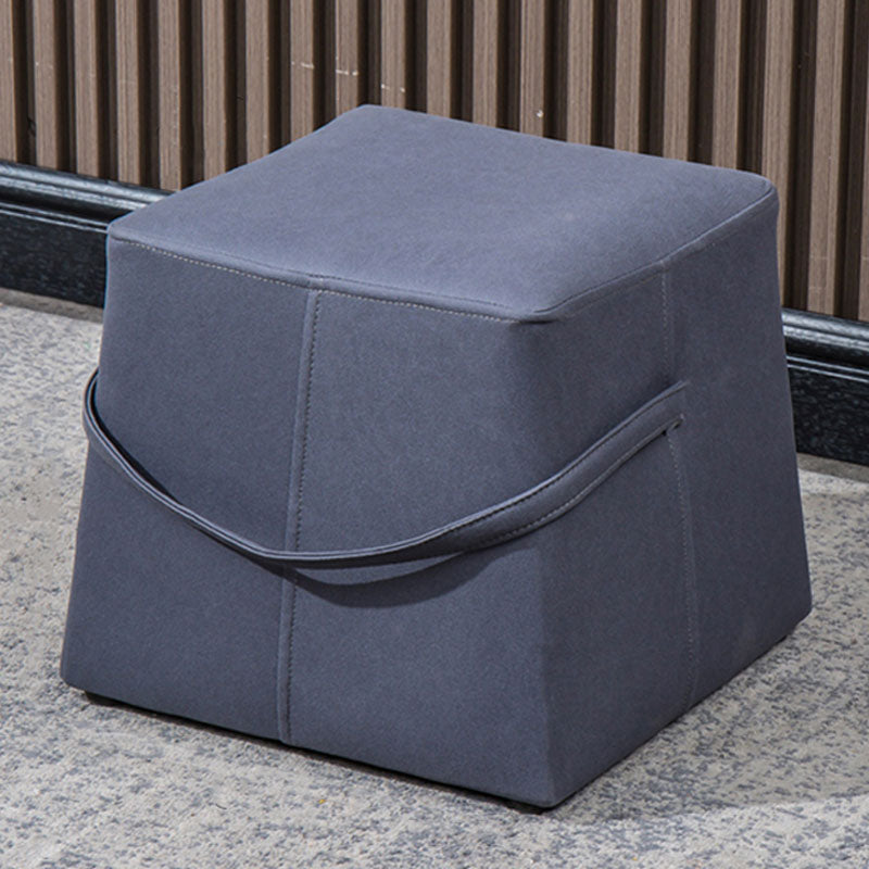 Moden Cotton Pouf Brown Scratch Resistant Pouf for Living Room