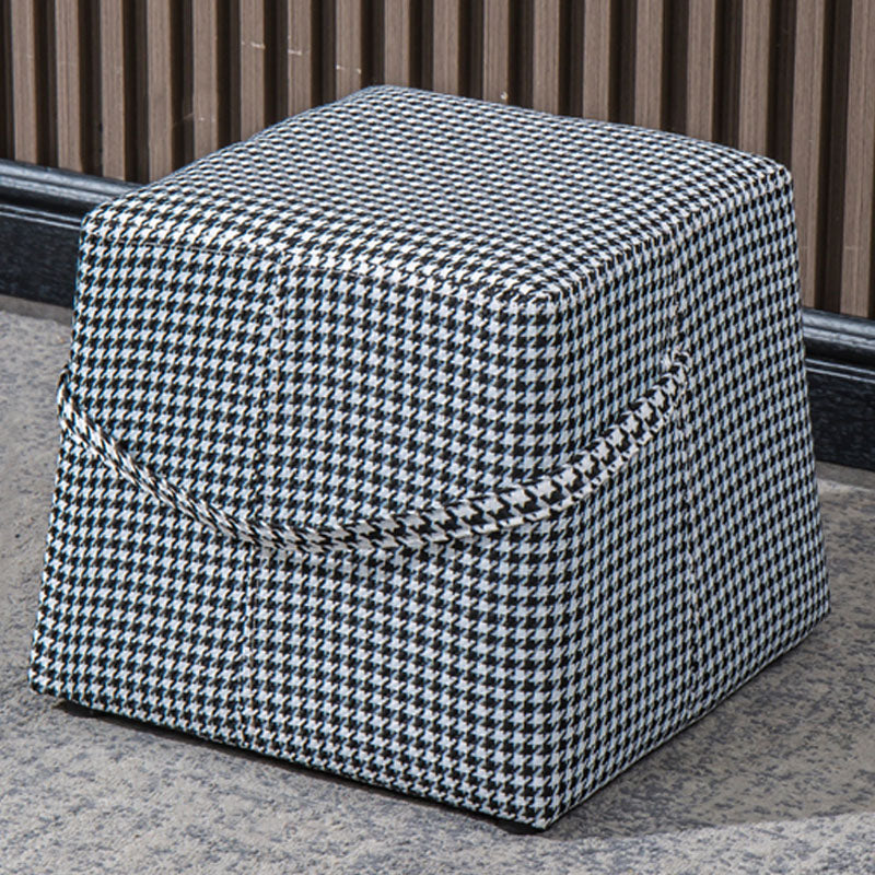 Moden Cotton Pouf Brown Scratch Resistant Pouf for Living Room