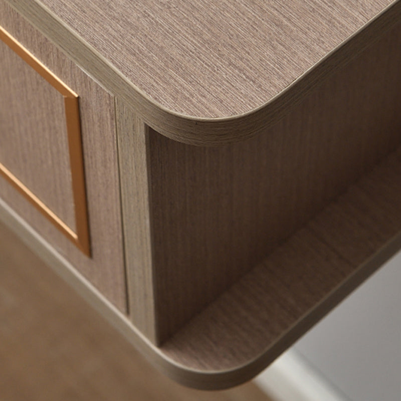 Modern Wood TV Stand Console Floating TV Media Stand with Drawers for Living Room