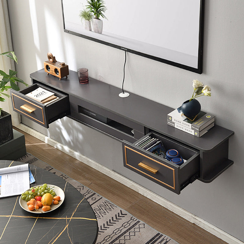 Modern Wood TV Stand Console Floating TV Media Stand with Drawers for Living Room